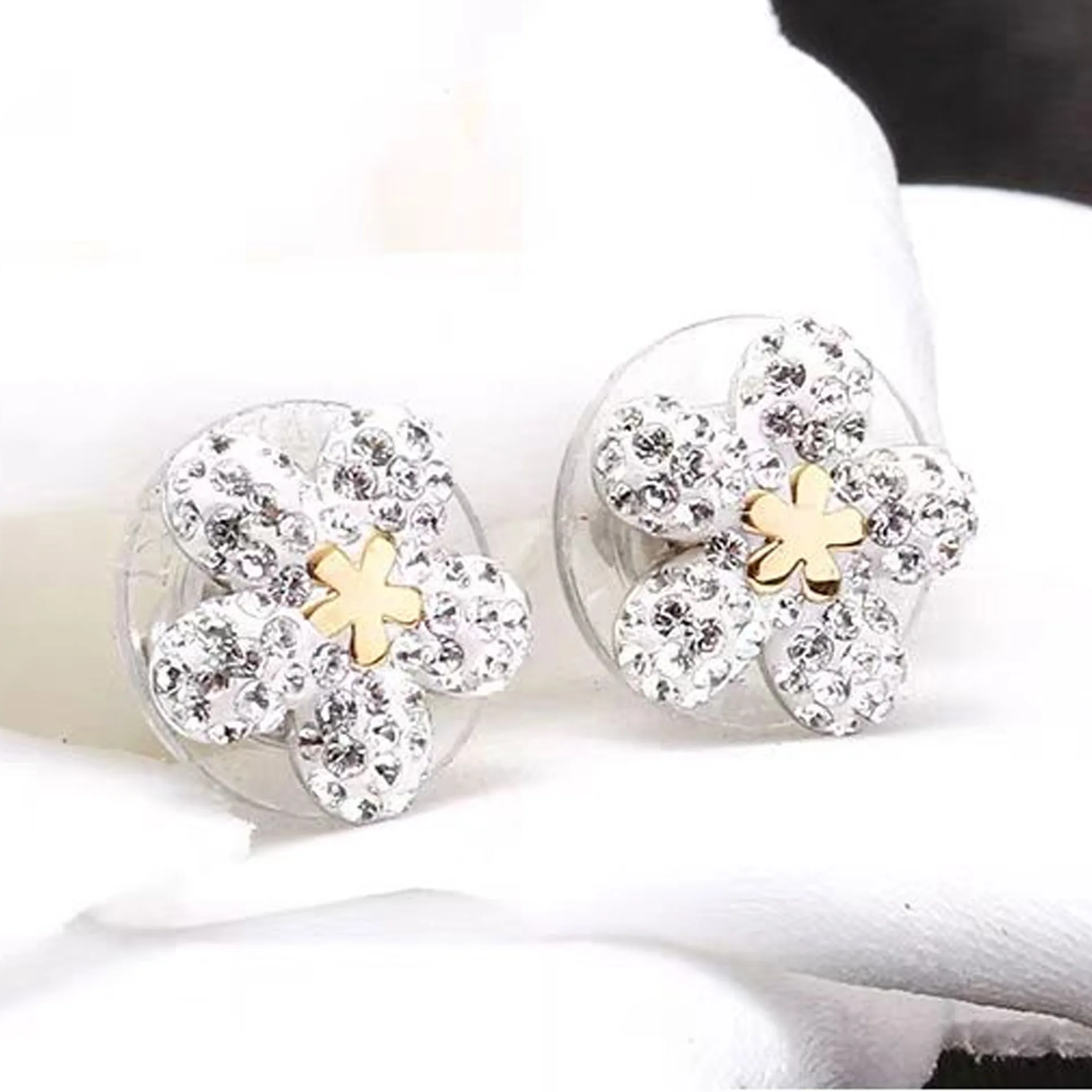 2025 موضة جديدة محظوظة للنساء قلادة أقراط سوار قابل للتعديل خاتم الأصلي مجموعة مجوهرات رائعة هدية رومانسية