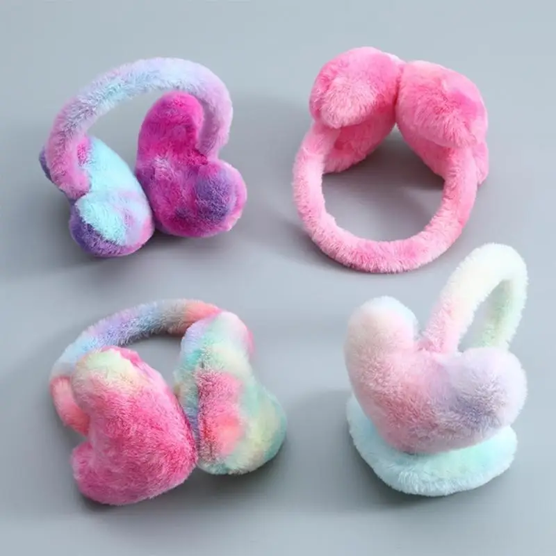 

652F Furry and Warm Heart Plush Ear Warmer for Winter Outdoor Activities Keep You Warm in Cold Weather for Skiing