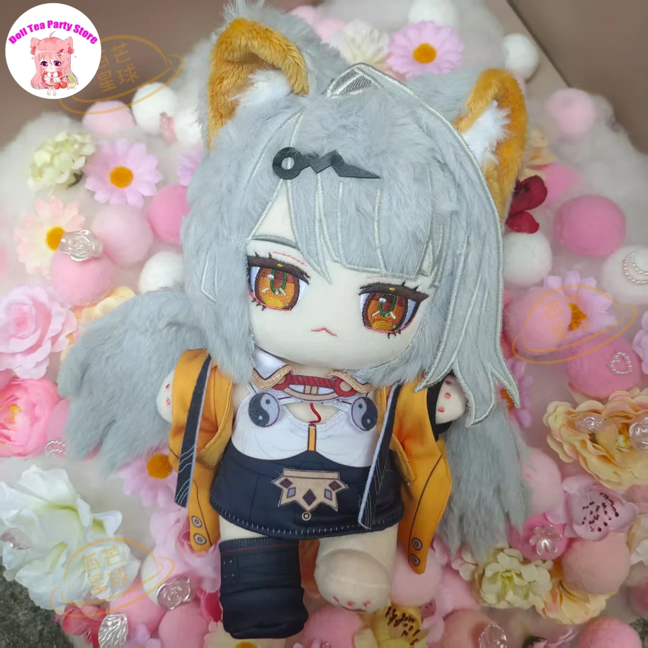 

Game Zenless Zone Zero Yixuan 20cm Plush Stuffed Doll Body Dress Up Clothes Kawaii Rabbit Hair Plushies Cosplay Xmas Gift