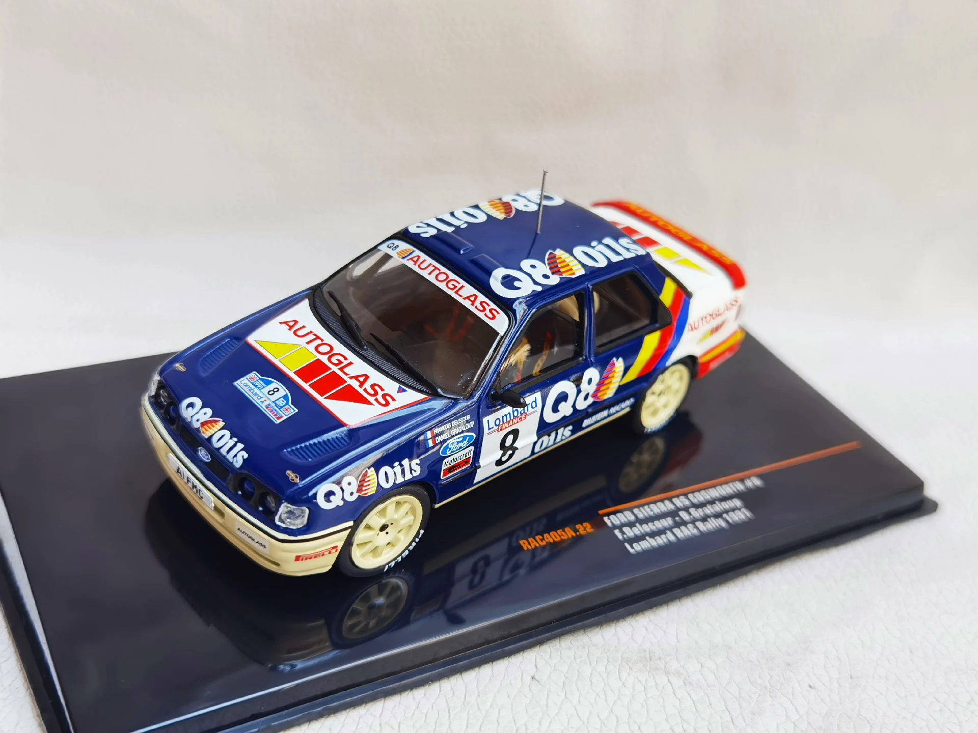 Druckguss IXO FORD SIERRA RS im Maßstab 1:43 # 8 1991 Ford Racing Legierung Automodell Sammlerspielzeug Geschenk Souvenir Display Ornament