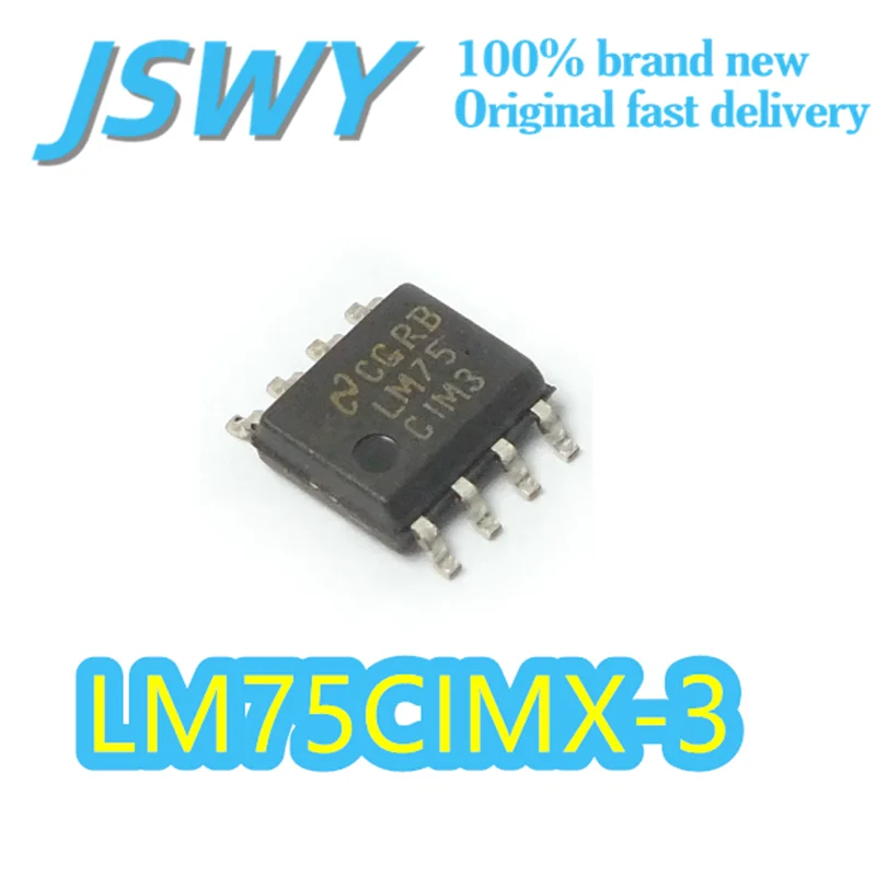 

(10/50 pieces) LM75CIMX-3 LM75CIM3 Digital Temperature Sensor IC 8-SOIC Package I²C Interface Electronic Original