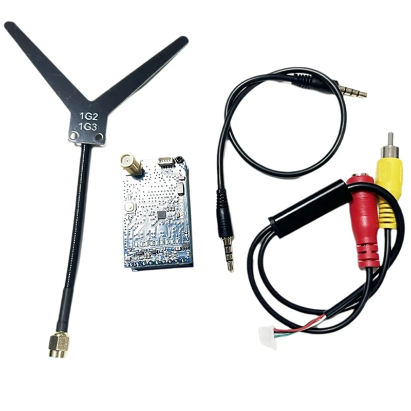 1.2G 1.3G VRX con audio 9 canali Ricevitore video FPV 7-36V PAL/NTSC per Fatshark Skyzone e altri occhiali VR