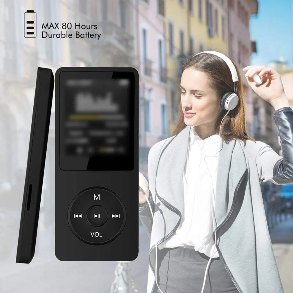 

Portable MP3 Player With LCD Screen FM Radio Video Hifi MP4 Player Movies E-books Music Players Built-in Microphone Dropshipping