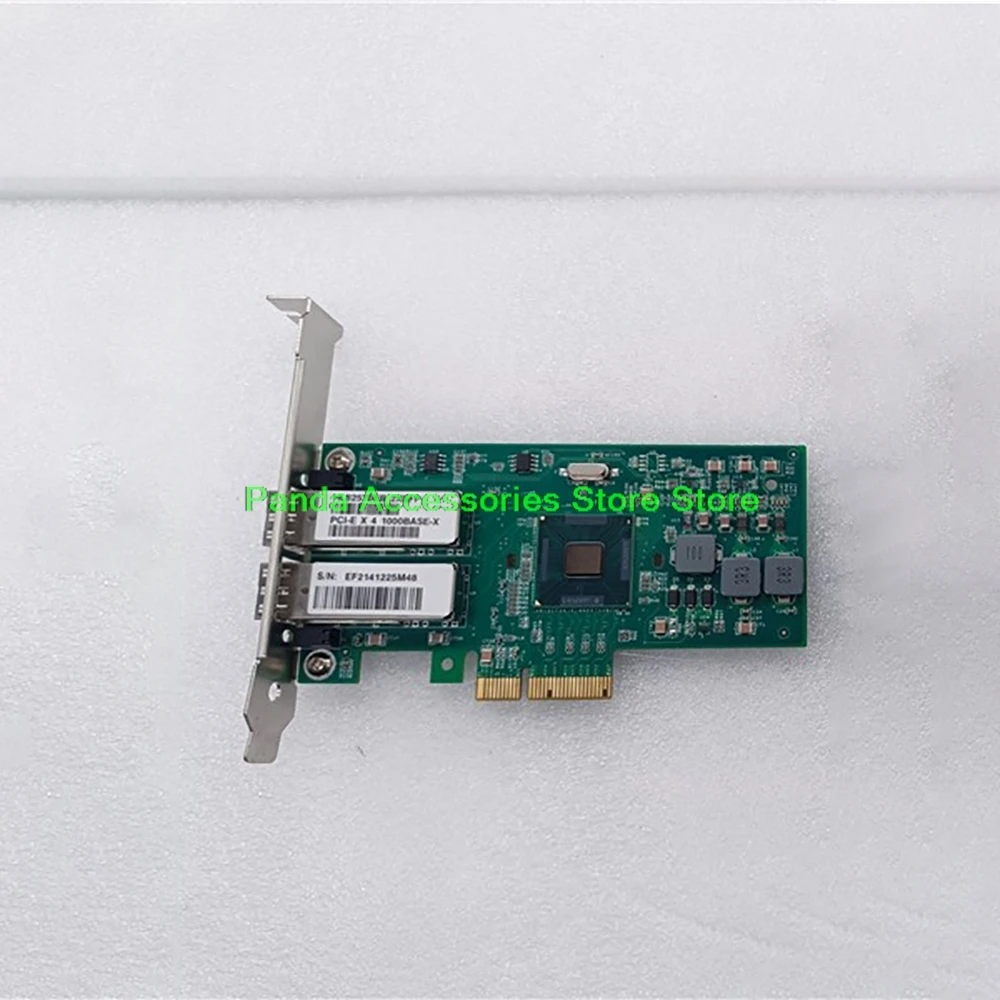 Original For Intel 1000BASE-X Dual Port Fiber Gigabit LAN Before Shipment Perfect Test HL82576EB 2XSFP PCI-E X4