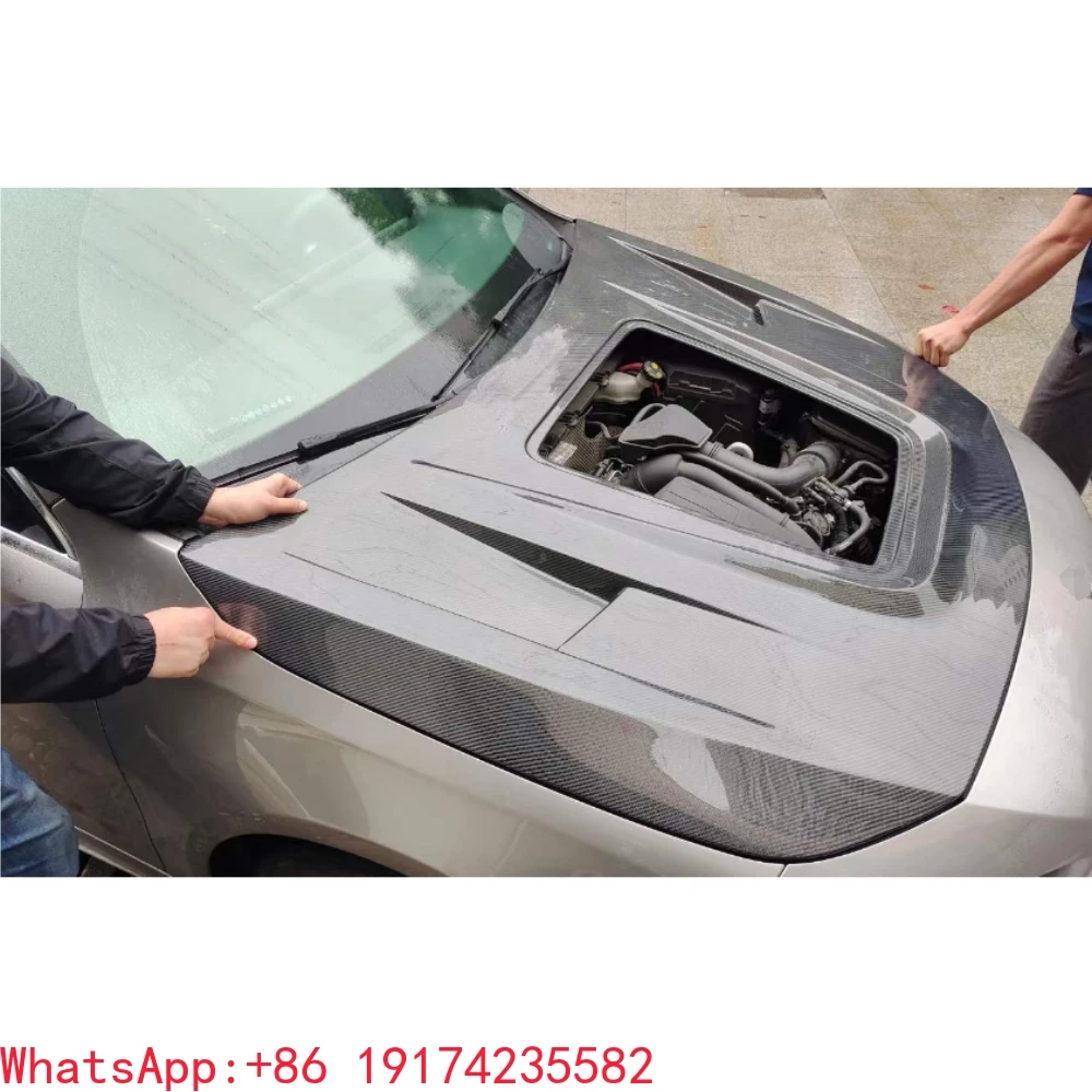 

Real Carbon Fiber IMP Style Front Bumper Hood for Merce Bez CLA Class W118 2020-IN Carbon Fiber W118 Front Bonnet Hood