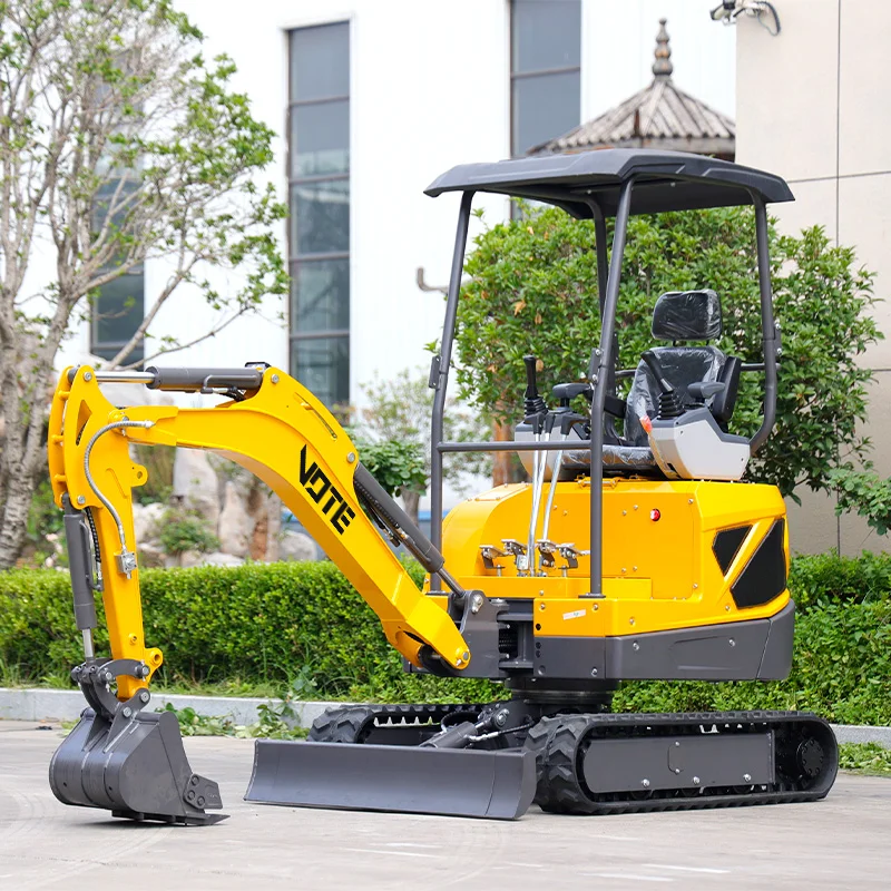 1.8 ton Mini Excavator with Cab 1ton China Manufacturer Diesel Small Digger Attachment Crawler Mini Garden