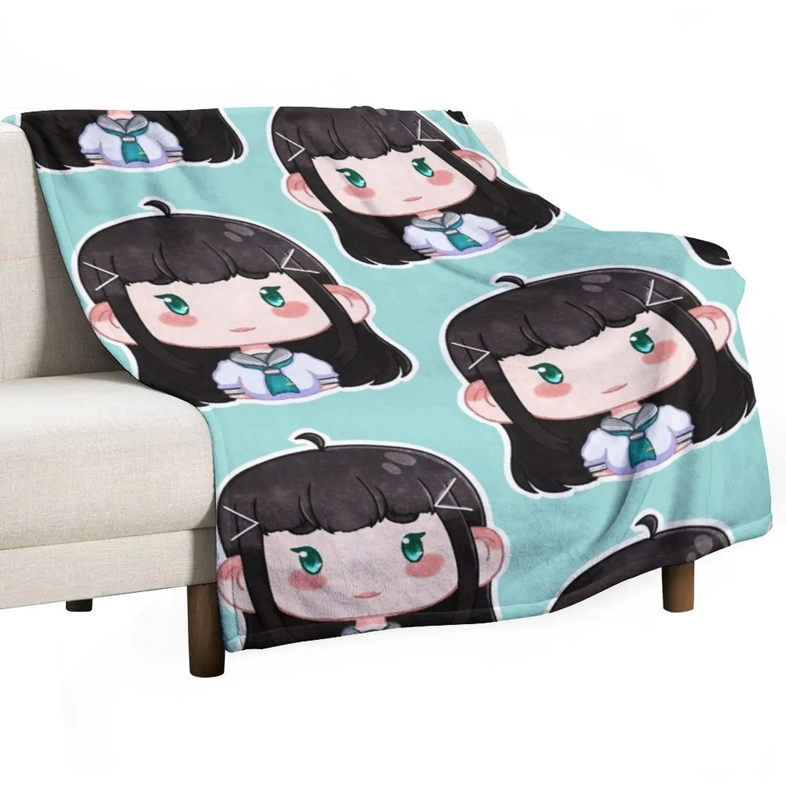 

Love Live sunshine!! - Dia Kurosawa Throw Blanket Single Hairys Flannel Fabric Luxury Blankets