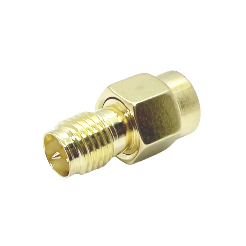 Adaptador SMA WiFi RP-SMA hembra a SMA macho, conector Coaxial, convertidor de Cable de antena RF