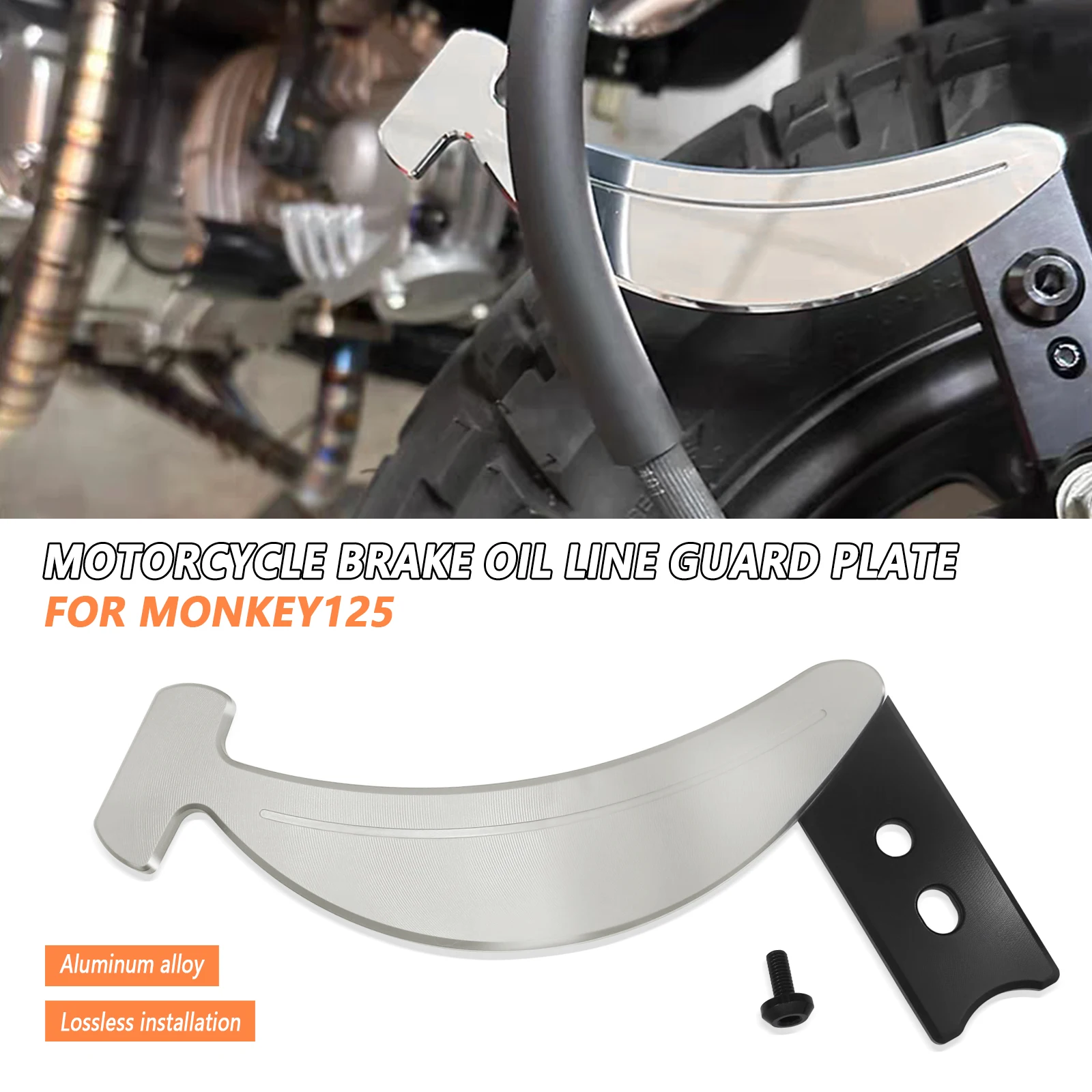 

Brake oil line guard CNC Aluminum Alloy accessories For Honda MONKEY 125 monkey 125 2018 2019 2020 2021 2022 2023 2024