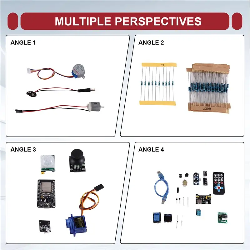 B63B-For ESP32 Super Starter Kit Learning Development Board For WIFI Iot DIY Projects Tutorial Included