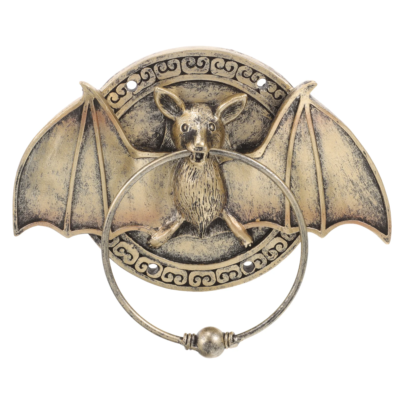 Simulated Bat Door Knocker Knockers Neon Light Security Nail Stickers Accessory Exterior Home Doorbell