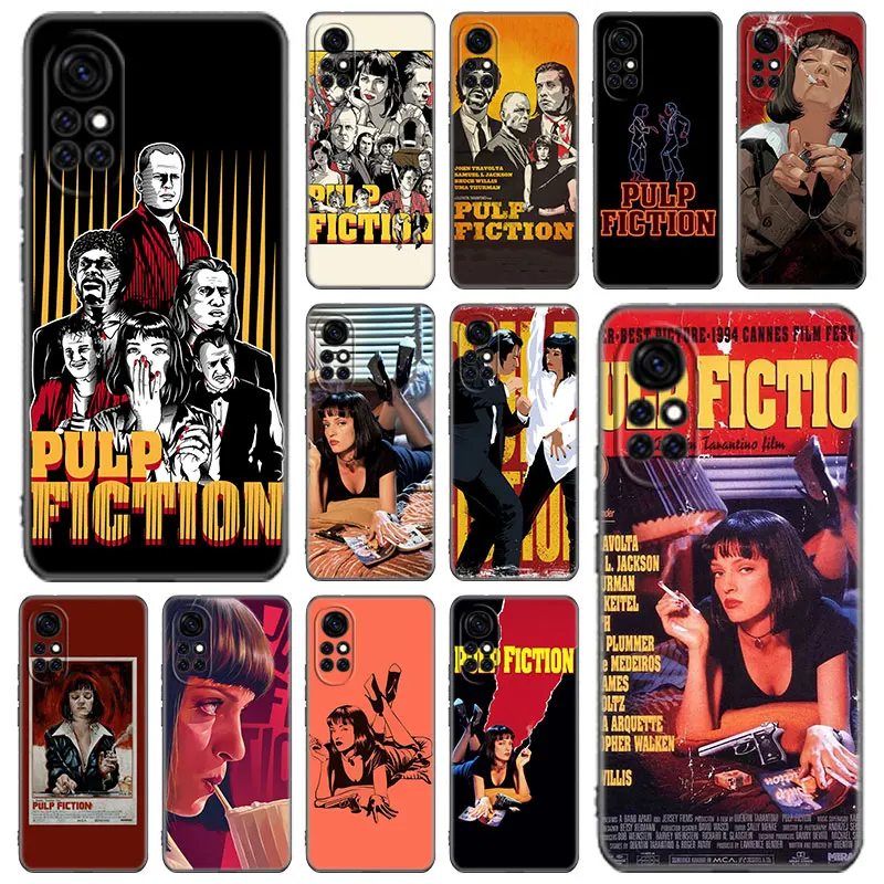 PULP FICTION MOVIE POSTER Phone Case For Huawei Honor 60 50 SE 30S Mate 30 20 10 Lite 40 Nova 9 8 Pro Y60 8i 7i 7SE 5T Premium