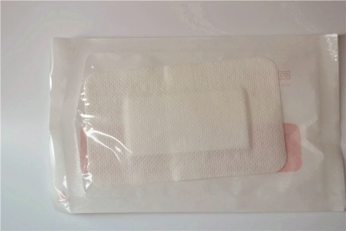 5 stücke 6*10cm nicht gewebter medizinischer Klebstoff Hämostase Gips Wunden Dressing Band Hilfe Bandage Sterilisation Wunde Erste-Hilfe-Werkzeug