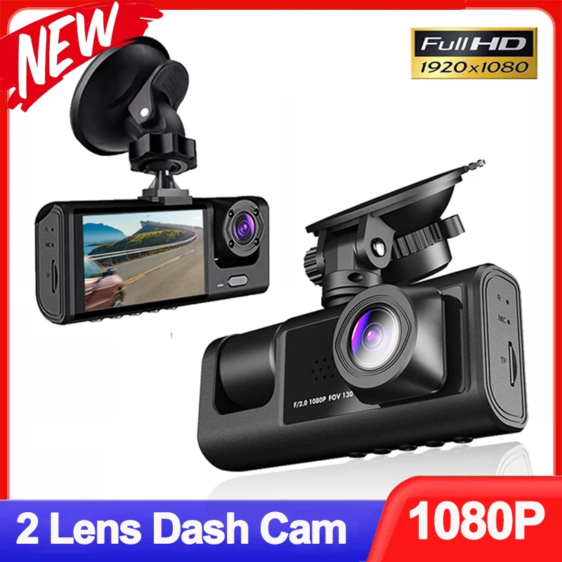 2 Lens Car Dvr 1080P Dash Cam for Cars Camera for Vehicle Recorder Video Front Inside Camera Dashcam Black Box Car Accsesories