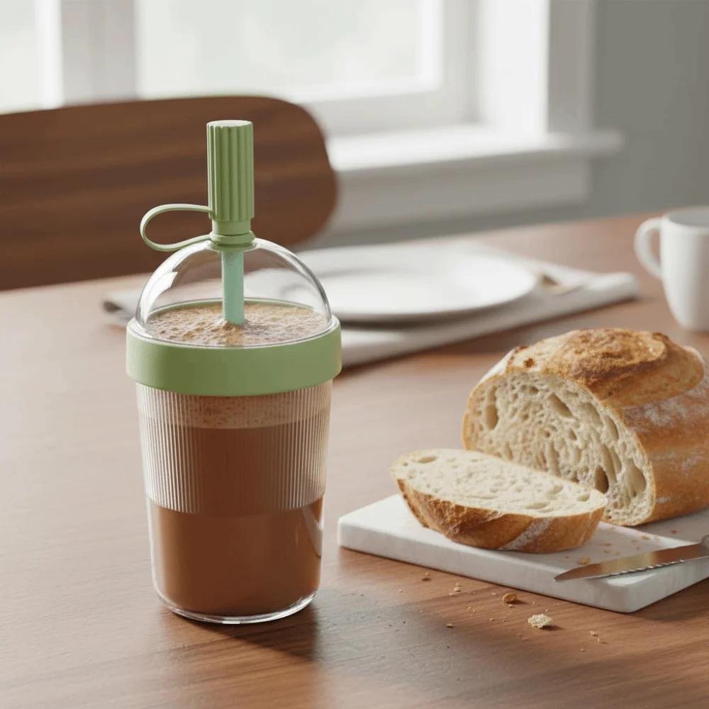 Dome-shaped Lid Straw Coffee Cup Transparent Cold/Heat Resistant Sucking Drinking Cup Drop-proof with Straw Stopper