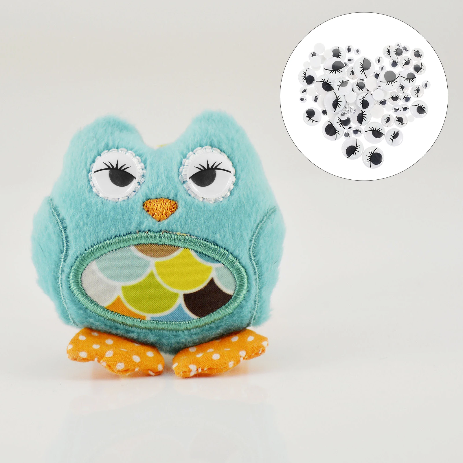 

200 Pcs Eye Stickers Animal Patch Eyeball Adhesive Patches Eyes Handmade Fake Eyeballs Plastic Crafts Child