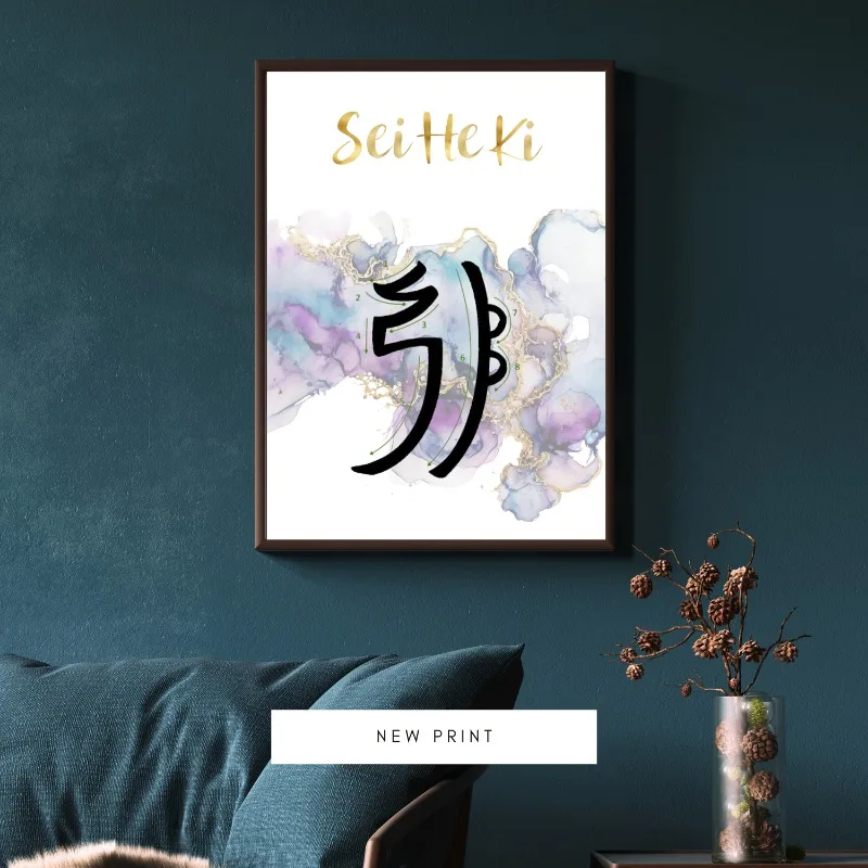 Reiki Healing Spa Studio Symbols Spiritual Mental Health Art Poster Canvas Painting Wall Prints Picture Living Room Home Decor