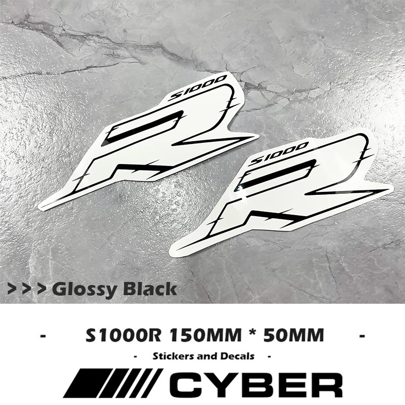 S1000R 150MM*50MM A Pair For BMW S1000R 2X Motorcycle Fairing Shell Head Sticker Decal Cutout Lines Custom Color