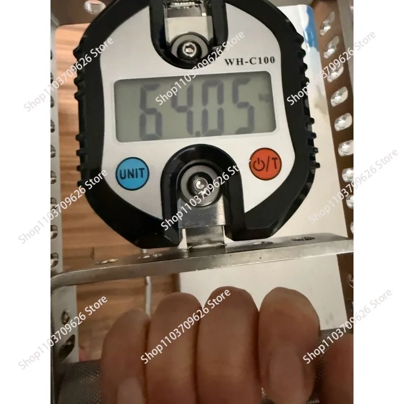 Stepless Adjustable Grip Strength Gauge 150kg Professional Grip Strength Test 304 Stainless Steel Frame Dynamometer
