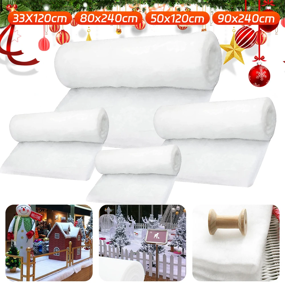 Snow Blankets Realistic Appearance Artificial Cotton Snow Create Enchanting Winter Landscapes Festive Gifts for Kids Children