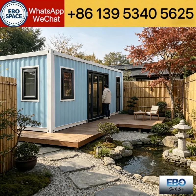 Factory direct 20ft mini container cabin, with shower & kitchen, low-cost holiday Transport Container Home