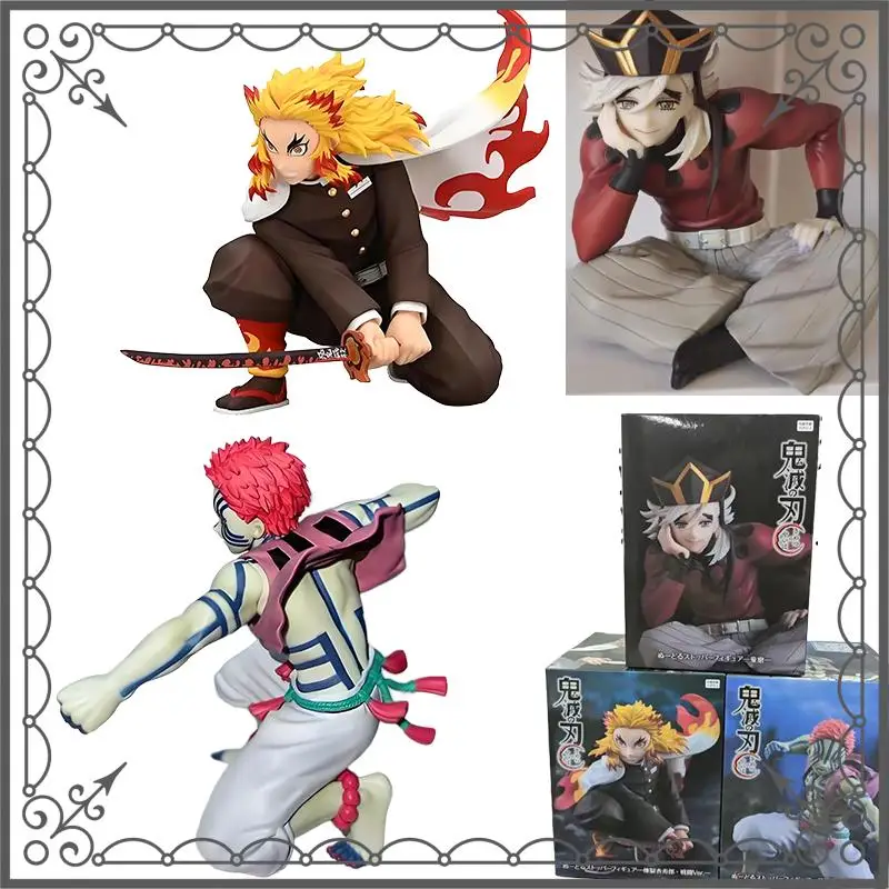 

В наличии оригинальный Furyu Demon Slayer: Kimetsu No Yaiba Rengoku Kyoujurou Douma Akaza ПВХ Коллекционная аниме-фигурка Модель игрушки в подарок