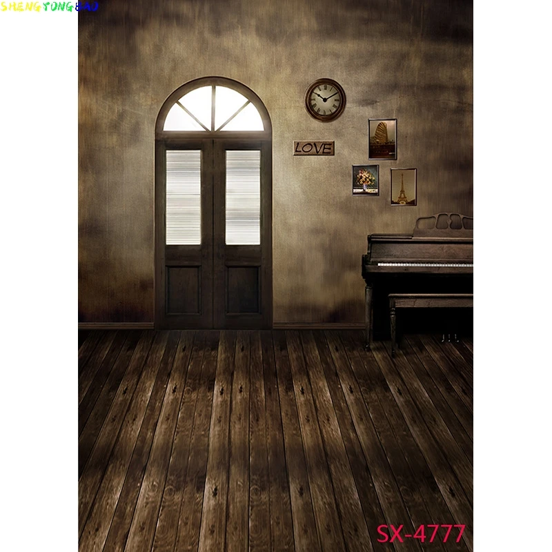 Vinyl Custom Photography Backdrops Vintage Brick Wall Wooden Floor Theme Photo Background Studio Prop  YXFL-74