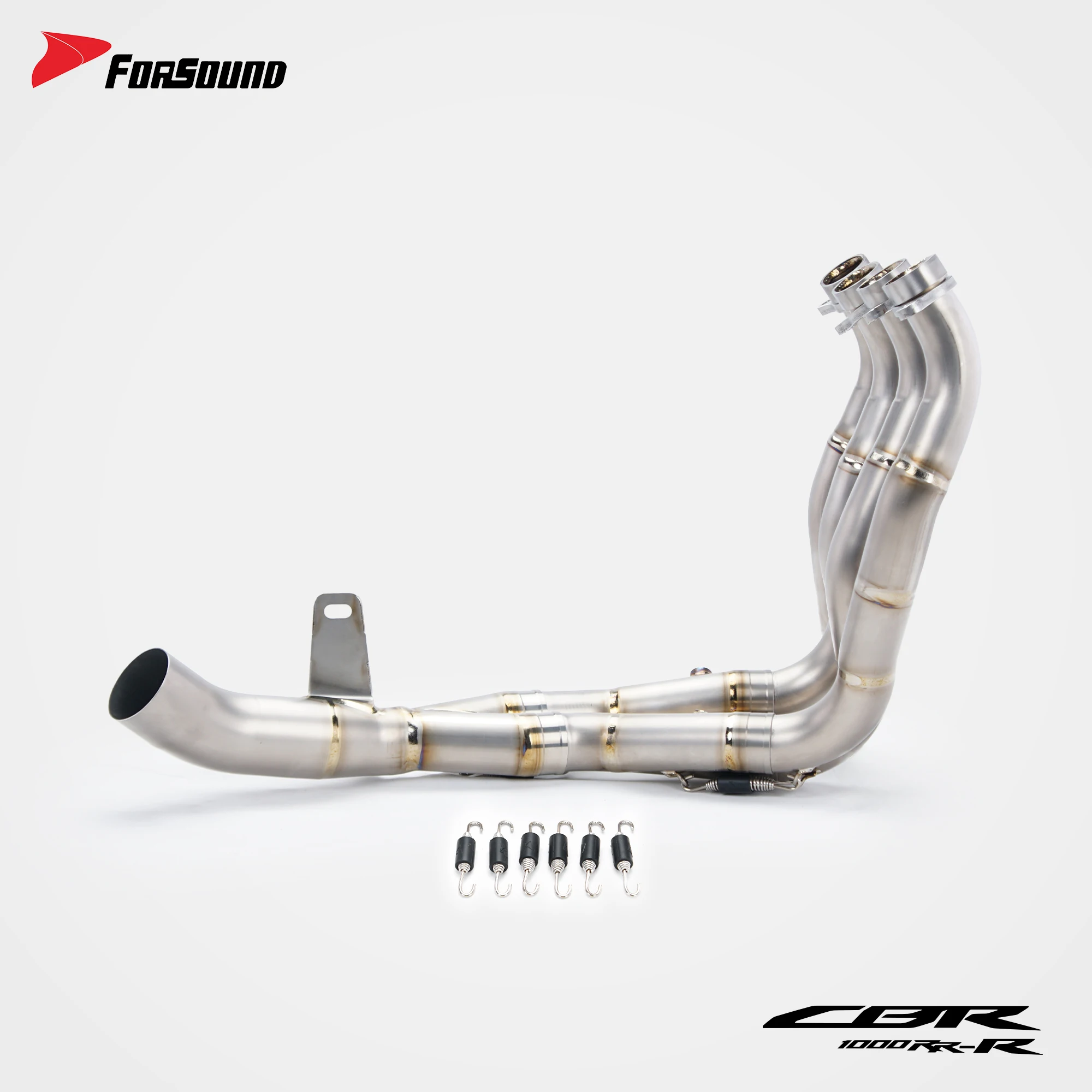 For CBR1000RR 2018-2026 Slip-On Exhaust System Titanium Link Pipe Removable DB Killer High Flow Racing Direct Fit Escape