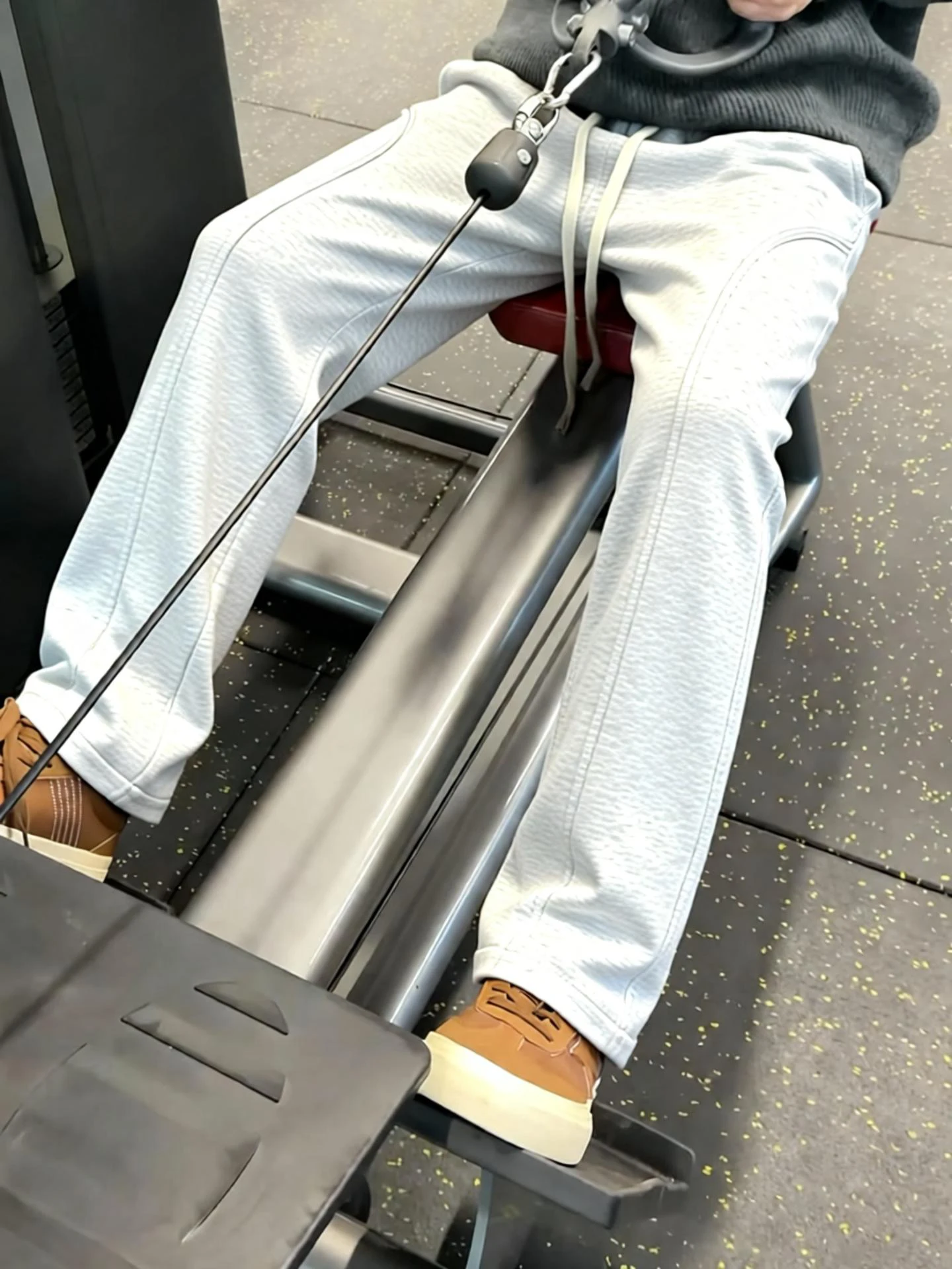 

Khaki Fce Lined Casual Pants Men's Autumn Winter Slimming Knife Loose Fit Spor Straight Leg Trousers for Teens