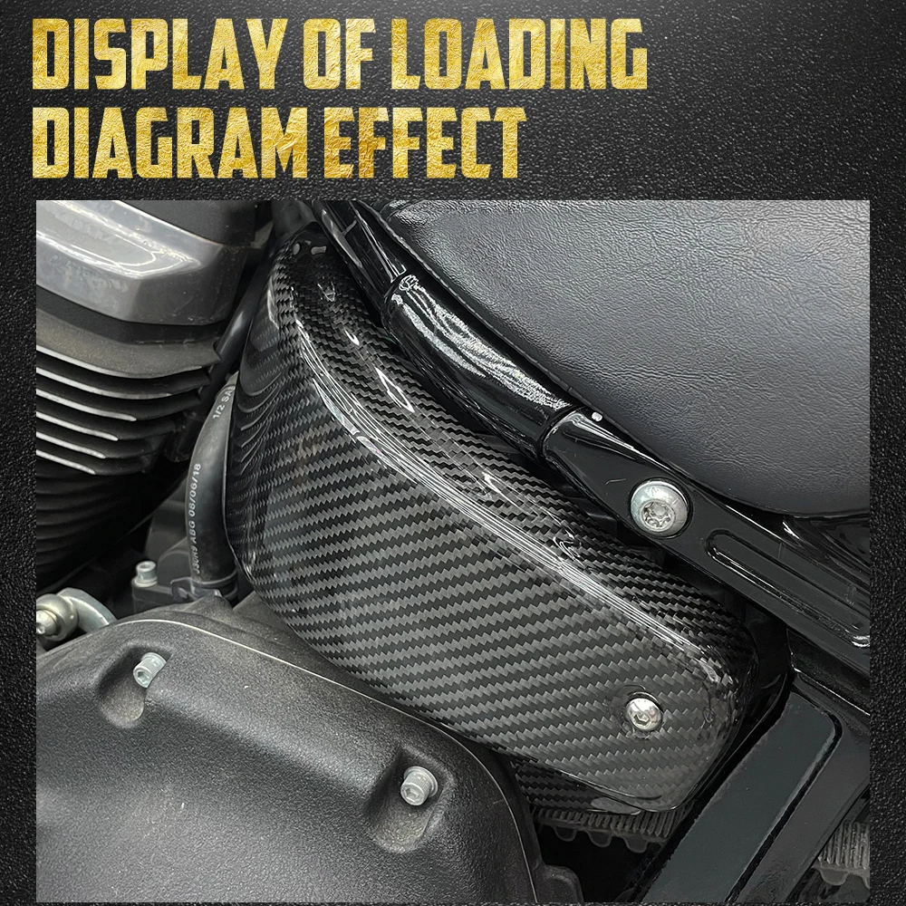 Motorcycle Carbon Fiber Battery Side Cover Fairing Kit For Harley Softail Low Rider ST Fat Boy Breakout Standard FXBB FLDE FXST