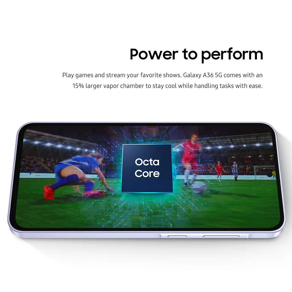 هاتف Samsung Galaxy A36 5G الذكي 128GB 256GB 50MP OIS كاميرا Snapdragon 6 Gen 3 ثماني النواة شاشة Super AMOLED