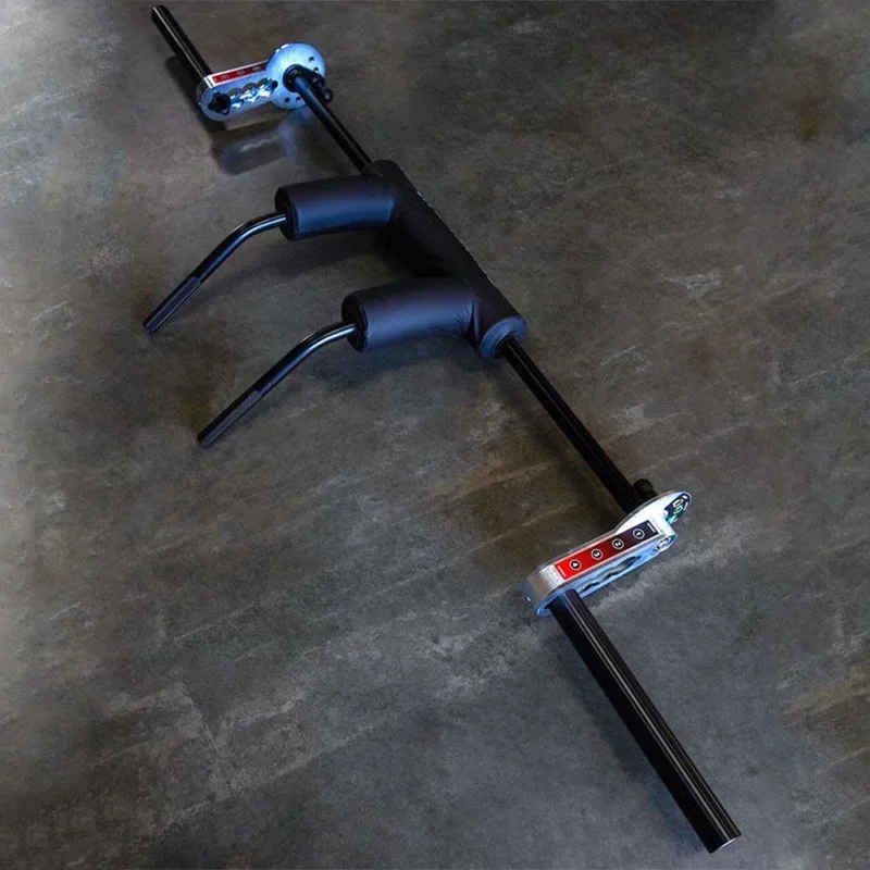 

=Deadlift Training Barbell Transformer Bar, Adjustable Angle, 2300mm Length, Commercial Fitness Equipment