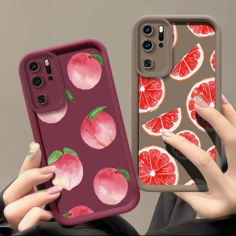 Peach Fruits Patter…