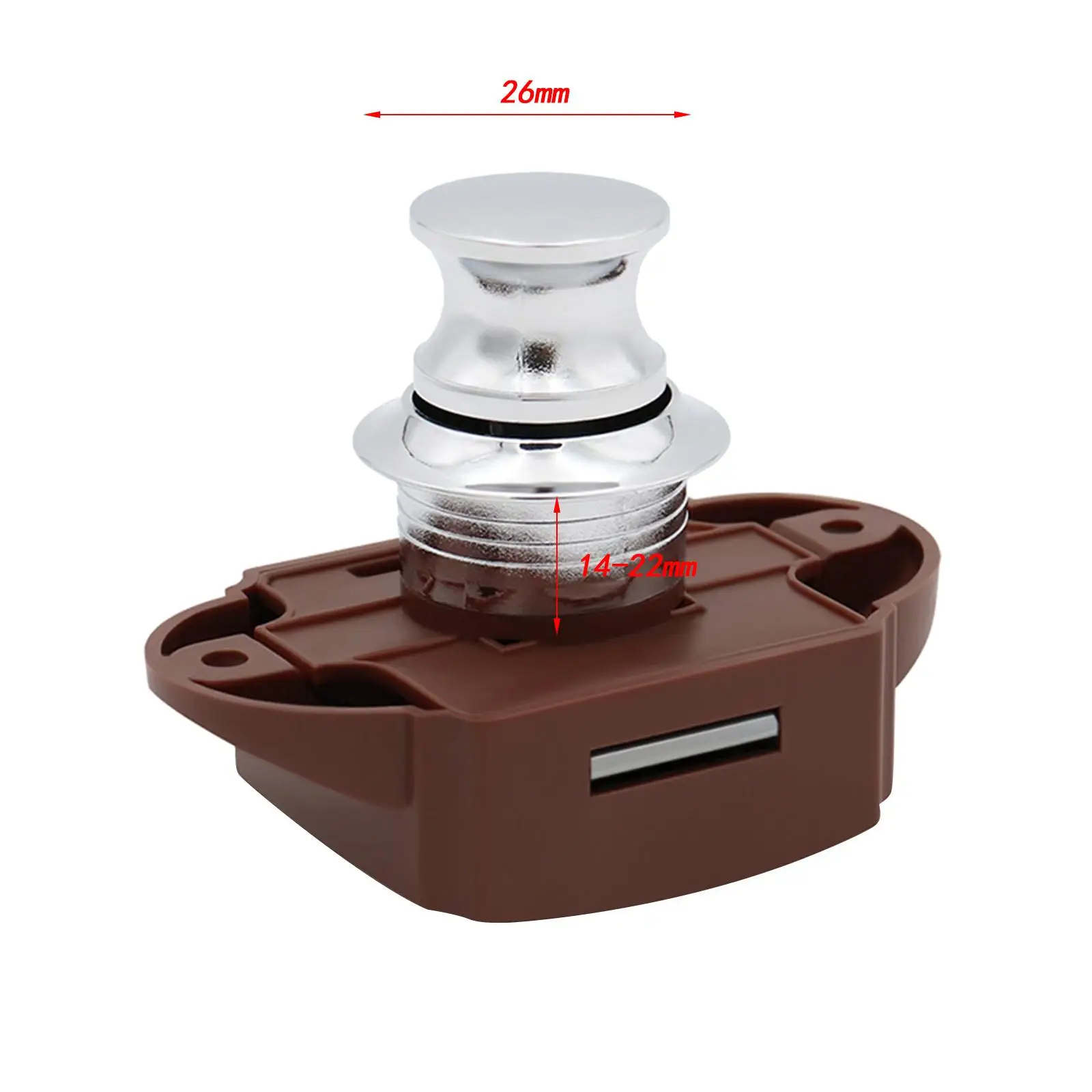 قفل درج بزر ضغط، مقبض مزلاج خزانة Rv RV، قطع غيار قفل زر ضغط السيارة RV، لقارب اليخوت RV #6