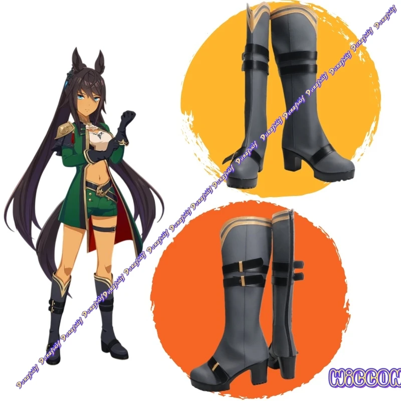 

Symboli Kris S, ботинки для косплея Umamusume Pretty Derby из искусственной кожи, карнавальный костюм на Хэллоуин, обувь