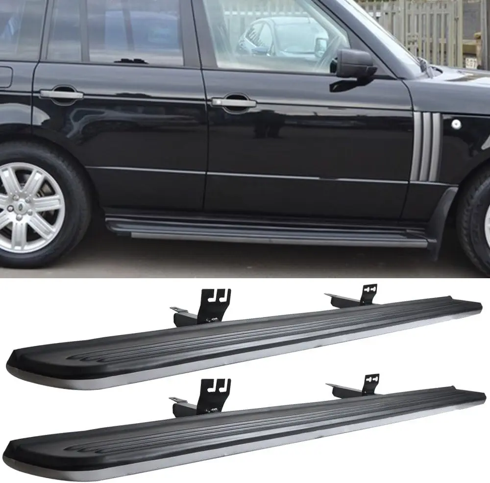 

Совместим с подножками Land Rover Range Rover L322 2003-2012, черными пластиковыми и алюминиевыми боковыми подножками в заводском стиле OE.