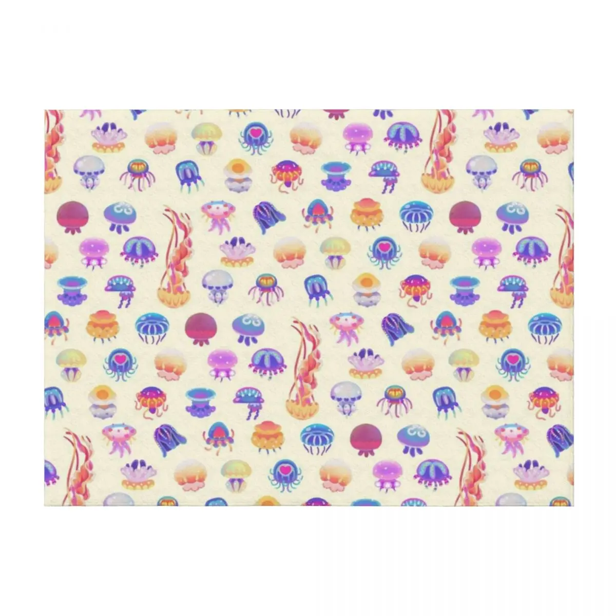 

Jellyfish Day - pastel Throw Blanket Luxury St Sofa warm for winter warm winter Blankets