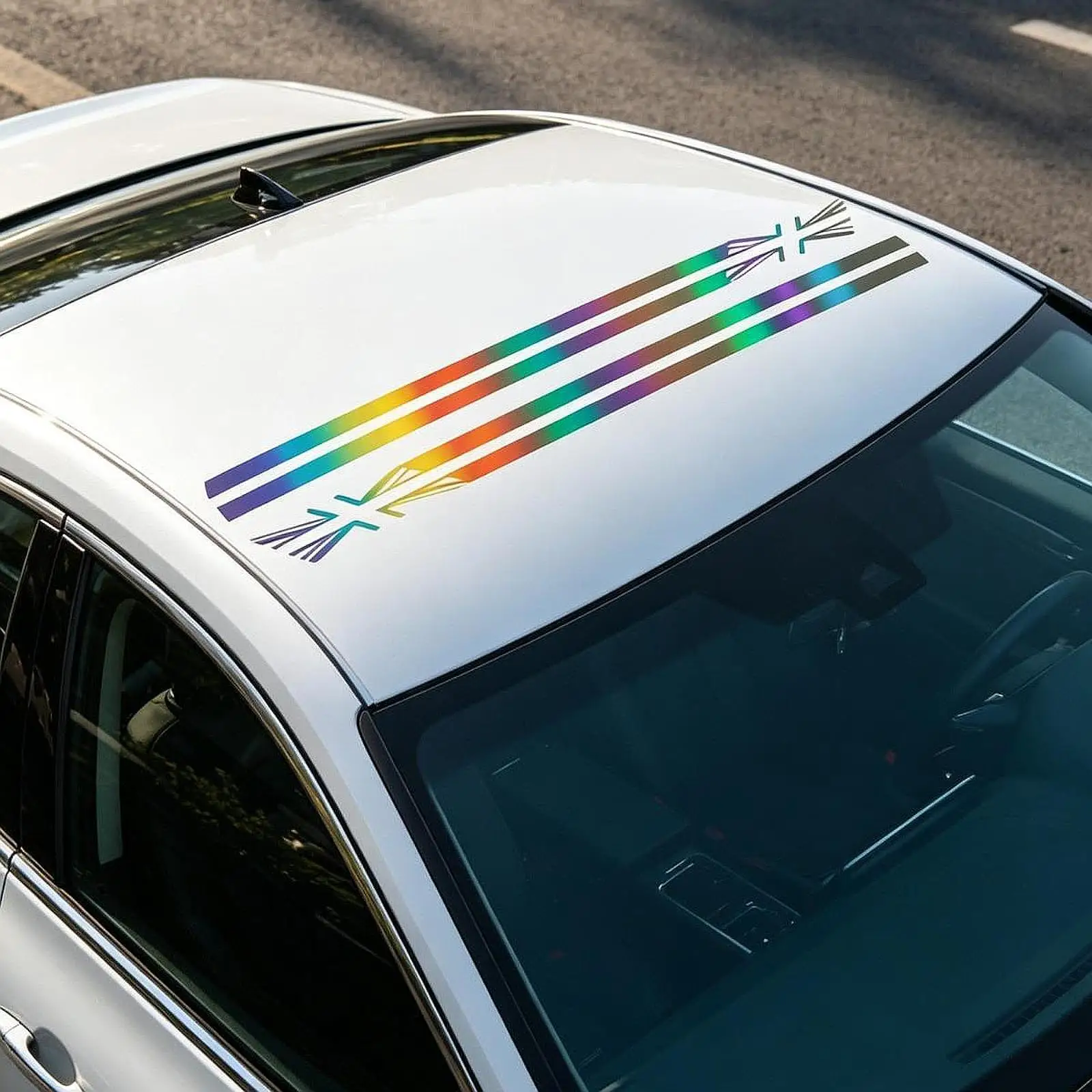 2 Pieces Hood Car Sticker, Simple Installation, Waterproof RV Decal, Car Body Side Stickers Auto Sticker for Vehicle Cars Door
