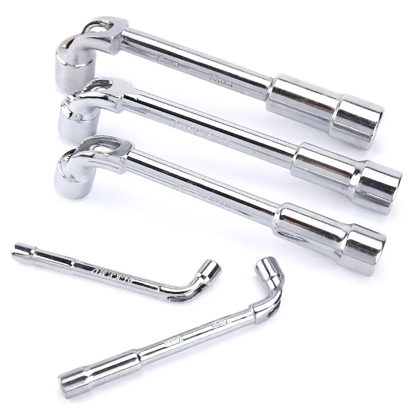 Socket wrench L type 7 type pipe type double head elbow perforated hexagon socket pipe wrench set