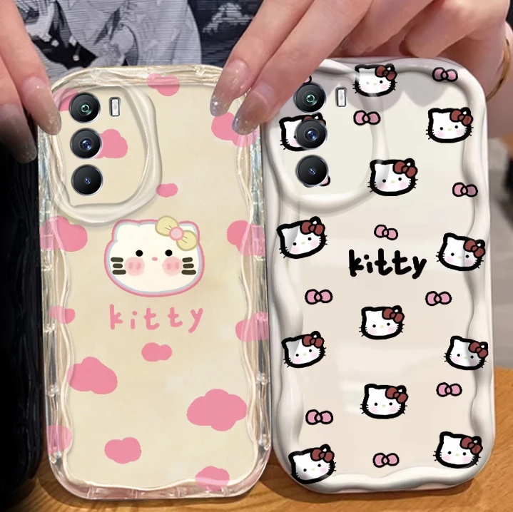 Hello Kitty Sanrio Cute Art For Xiaomi Mi 14 12 12T 11 Lite Poco M6 X6 X5 X4 X3 M3 F4 Pro GT NFC 5G Wave Oil Soft Phone Case