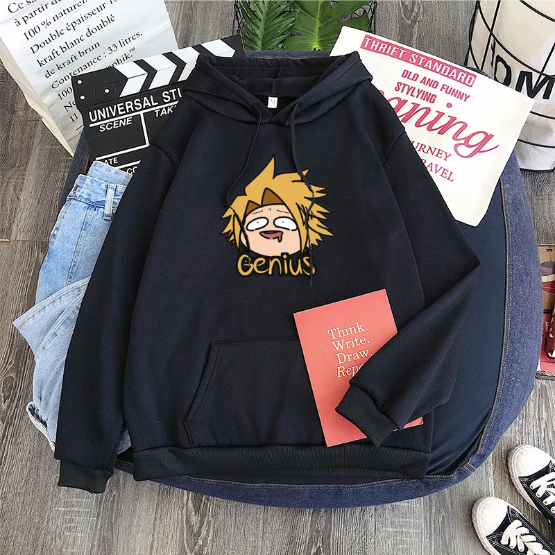 My foreAcademia-Sweats à capuche à manches longues pour hommes et femmes, Anime Kawaii, Denki Kaminari, Harajuku Boku No, Sportedly PVD