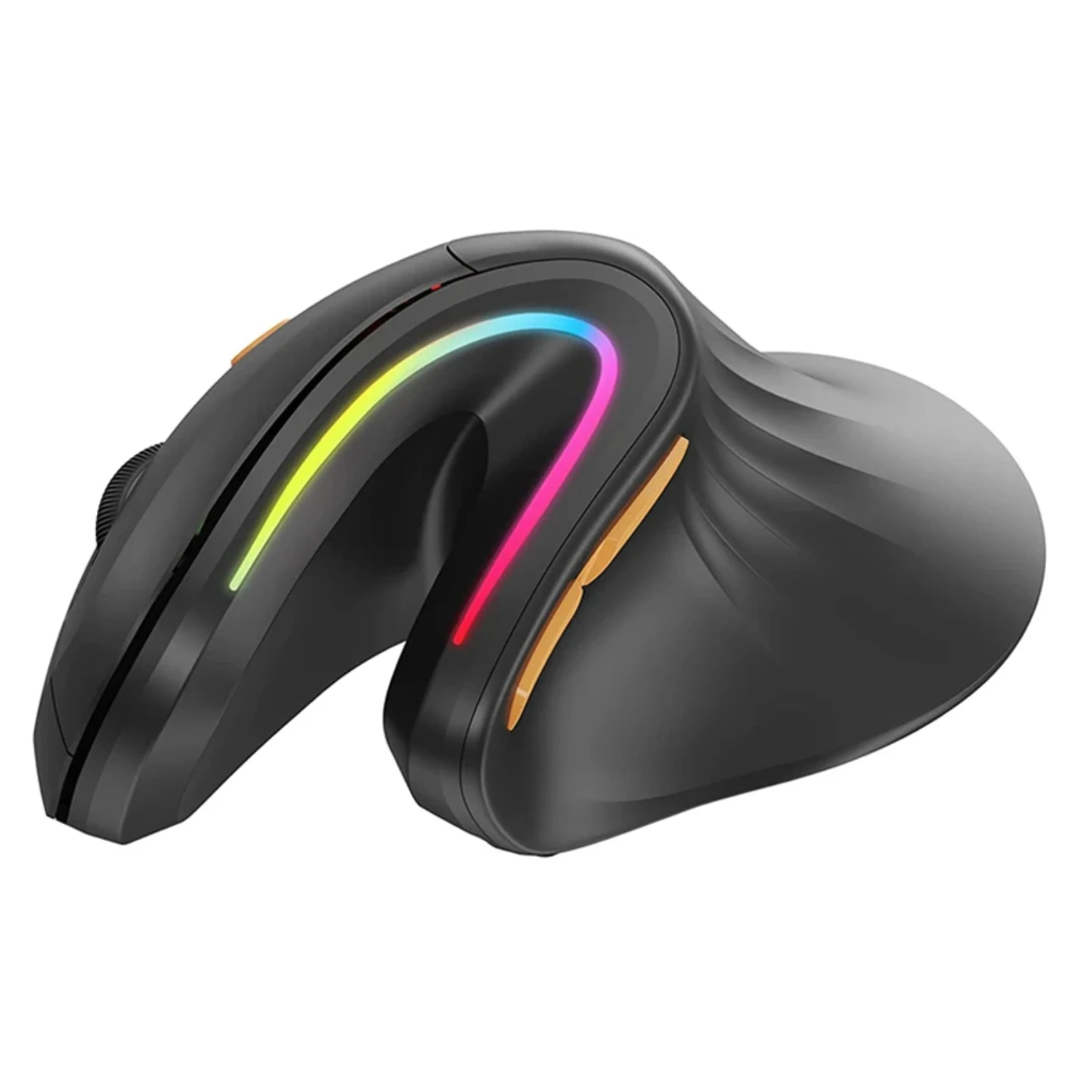 Ergonomic Wireless RGB Bluetooth Vertical Mouse for Computer Laptop Desktop PC Office, with 2.4G Connection and Adjustable 100-1