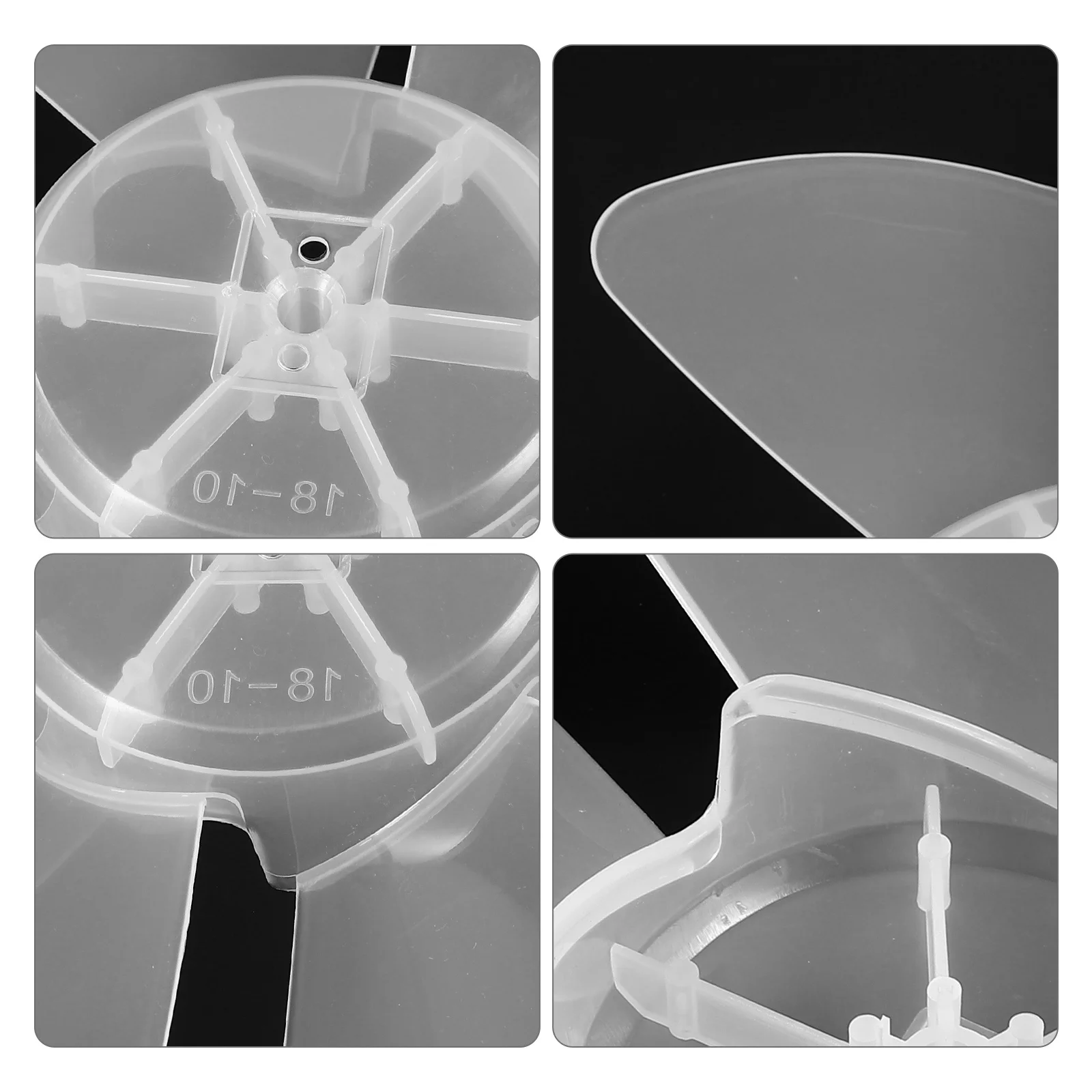 

Plastic Replacement Fan Blades for Electric Fans Easy Install Fan Accessories Suitable Table Standing Pedestal Floor Fans