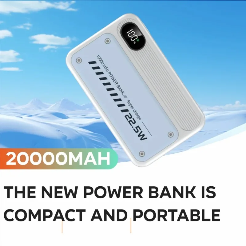 

The New Power Bank Is Compact and Portable 10000mAh 22.5W Fast Charging Mobile Power Supply