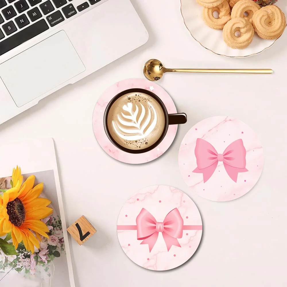 Fun Sardine Pattern Wooden Coaster Set 2D Tabletop Protection Restaurants Bars Coffee Shops Offices Home Decor Essential 6PCS