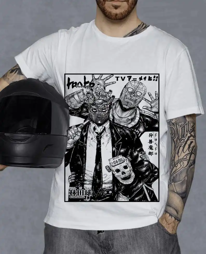 Dorohedoro T-shirt Unisex Shirt for Anime Lovers Shirt Graphic Anime Tee Manga Shirt Japanese Anime Gift Short Sleeve Casual