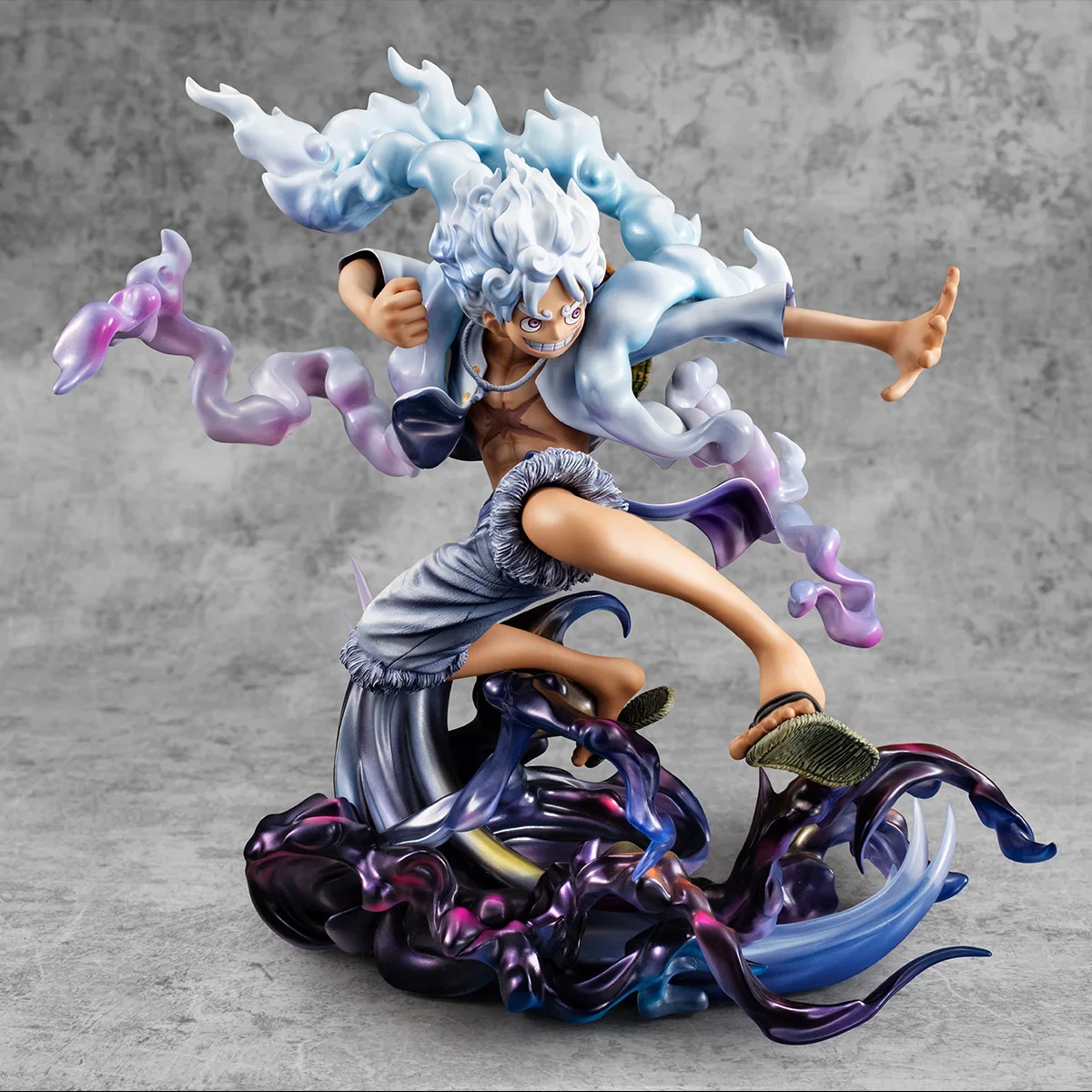 In Stock Megahouse P.O.P MAX ONE PIECE Monkey D. Luffy Gear Five New Original Anime Figures Model Toys Actions Assembly Doll Pvc