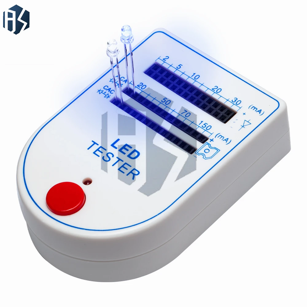 2-150mA Mini Handy LED Test Box Tester For Light-emitting Diode Lamp Bulb Battery Tester Handy Device LED Tester Collor Bright