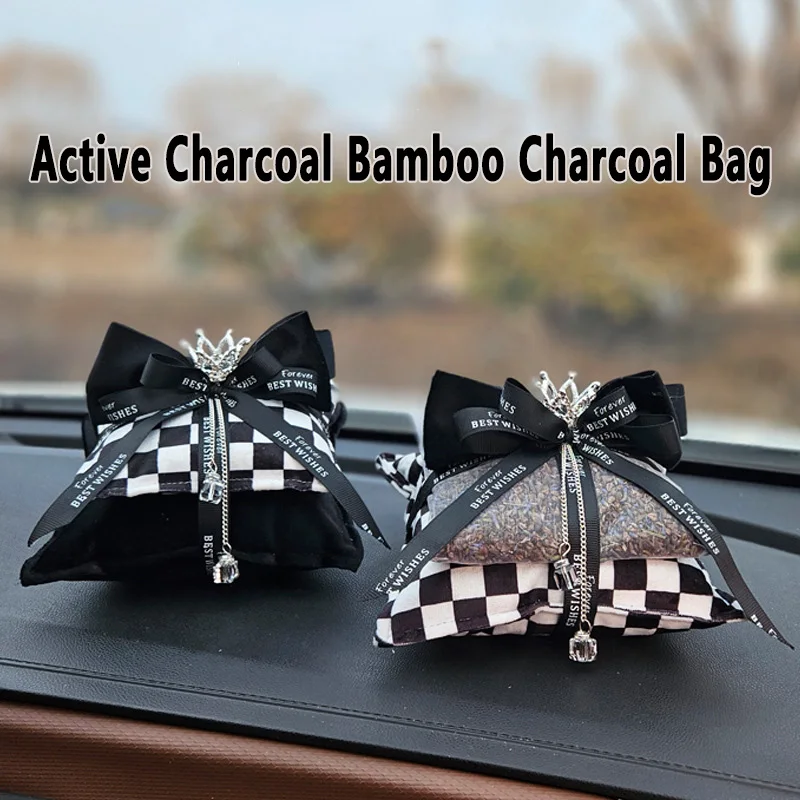 

New Car Air Freshener Active Charcoal Bamboo Charcoal Bag High Adsorption Capacity Reusable Aldehyde Remover Air Purifying Bags