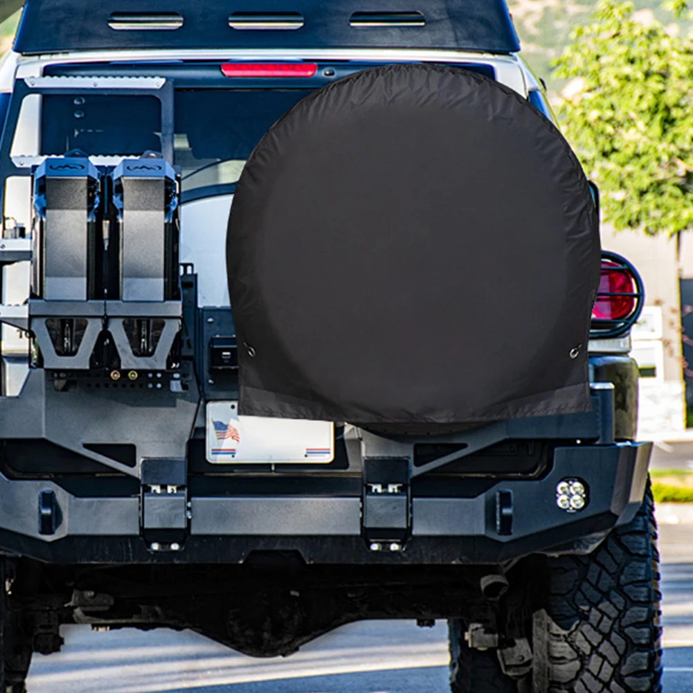 

RV Tire Cover UV Resistant Spare Tire Cover Sun Protection Automotive Wheel Protector for Sun Rain Snow Tyre Protection